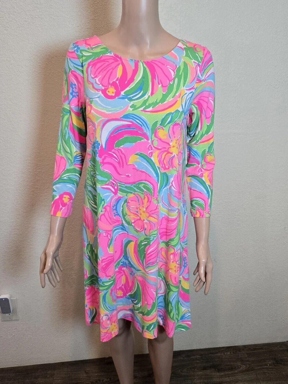 Lilly Pulitzer Ophelia Swing Dress Size Sm Elephant Monkey Lion Green Blue Pink